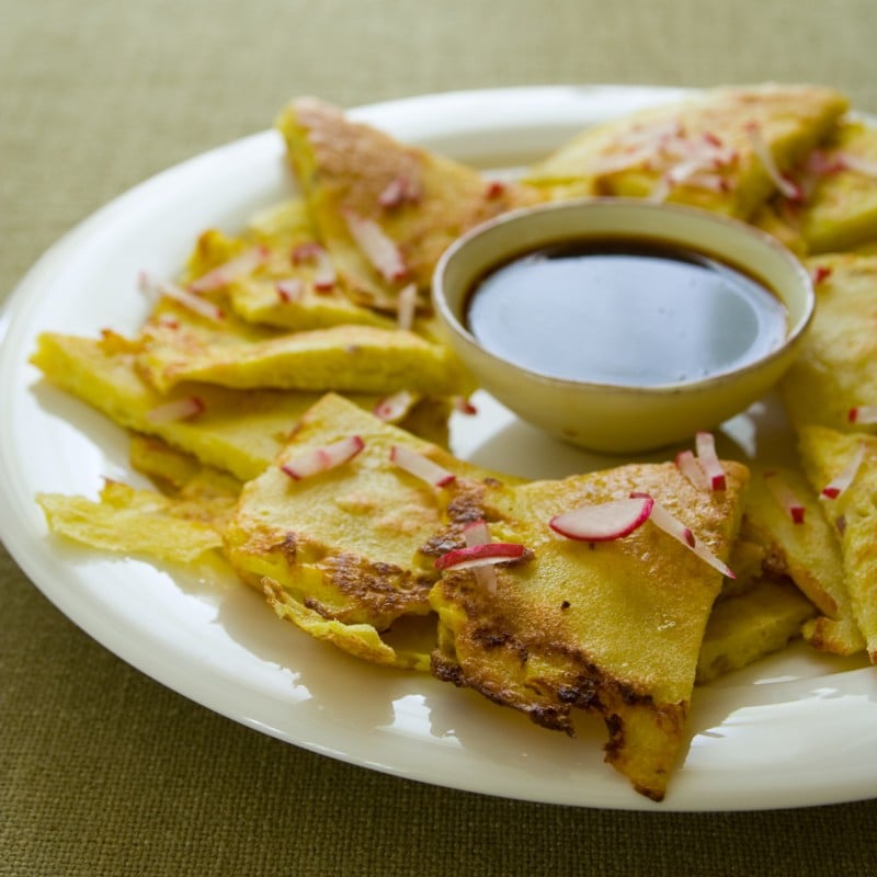 golden korean pancake with summer squash Healthy Seasonal Recipes