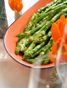 asparagus with tarragon vinaigrette