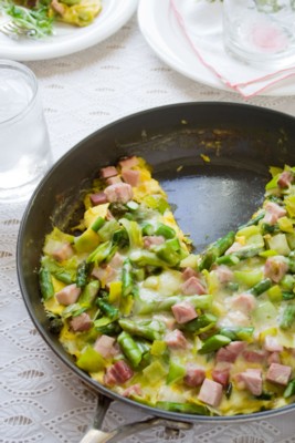 Frittata with Ham and Asparagus