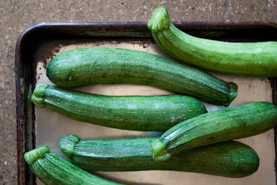 Vermont-grown zucchini