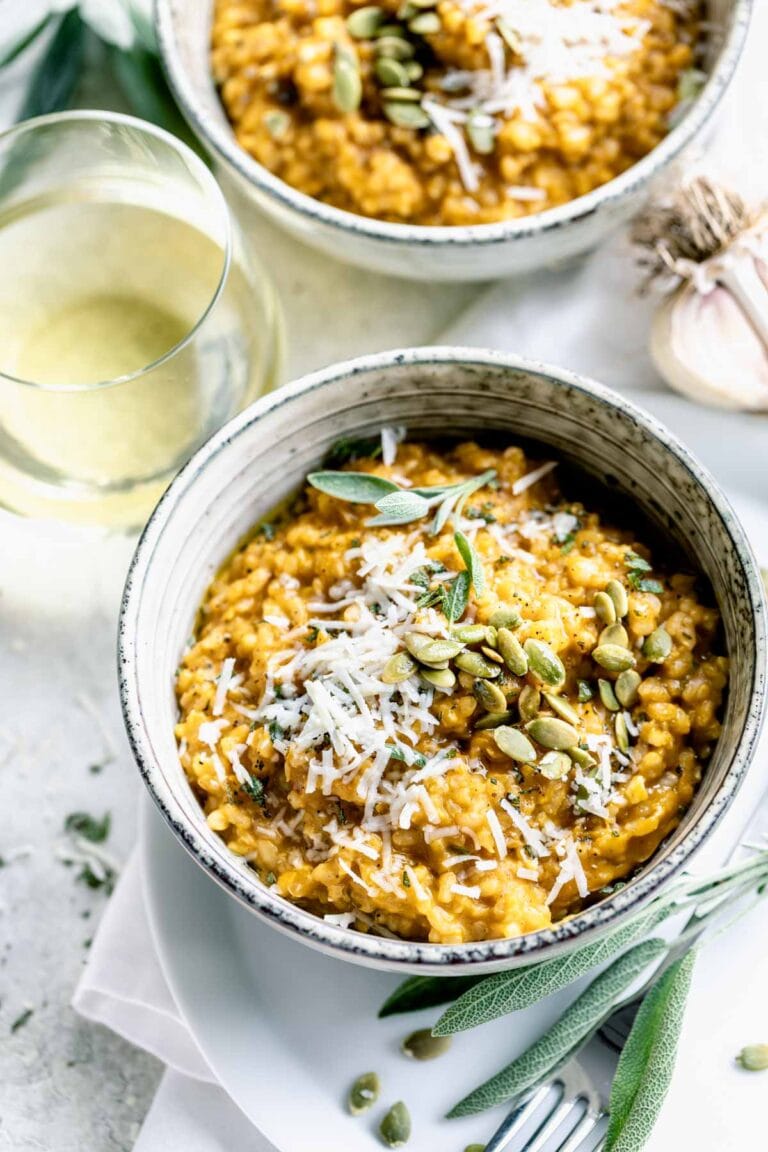 Brown Rice Pumpkin Risotto - Healthy Seasonal Recipes
