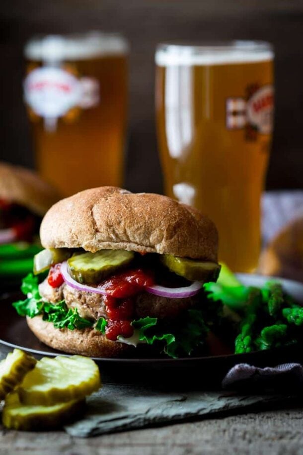 portobello and swiss beef burgers Healthy Seasonal Recipes