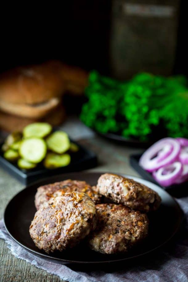 portobello and swiss beef burgers Healthy Seasonal Recipes