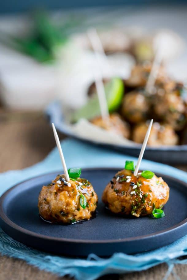 HoisinGlazed Turkey Meatballs Healthy Seasonal Recipes