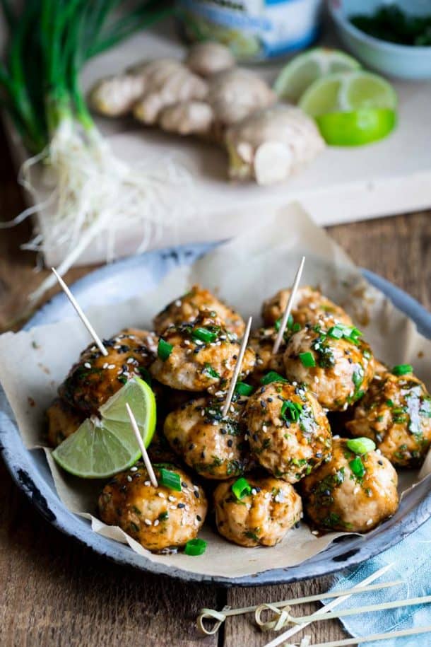HoisinGlazed Turkey Meatballs Healthy Seasonal Recipes