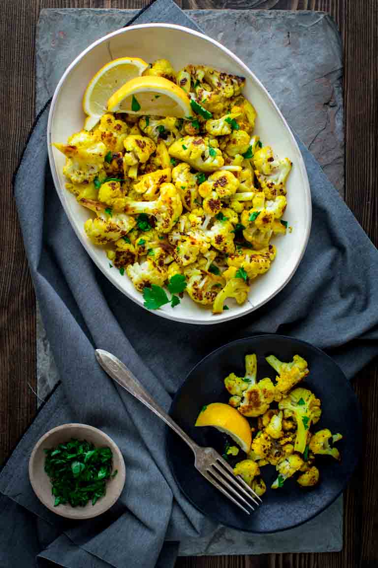 curry roasted cauliflower - Healthy Seasonal Recipes
