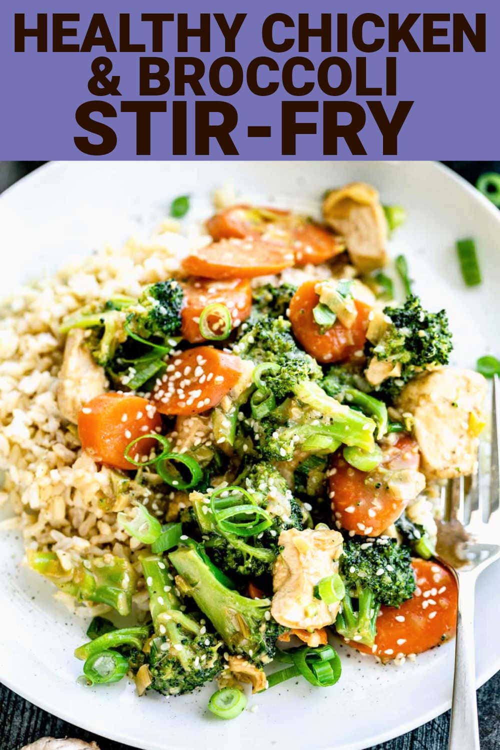 Healthy Chicken & Broccoli Stirfry with Tahini Sauce Healthy