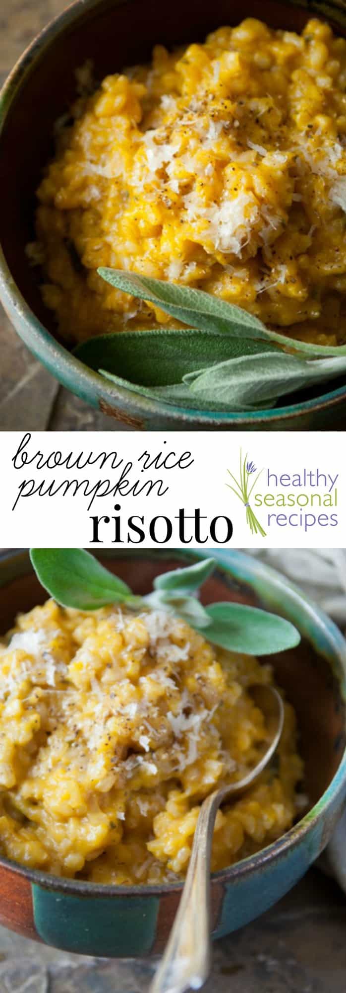 home made pumpkin puree and brown rice pumpkin risotto Healthy