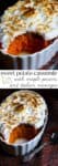 collage of sweet potato casserole