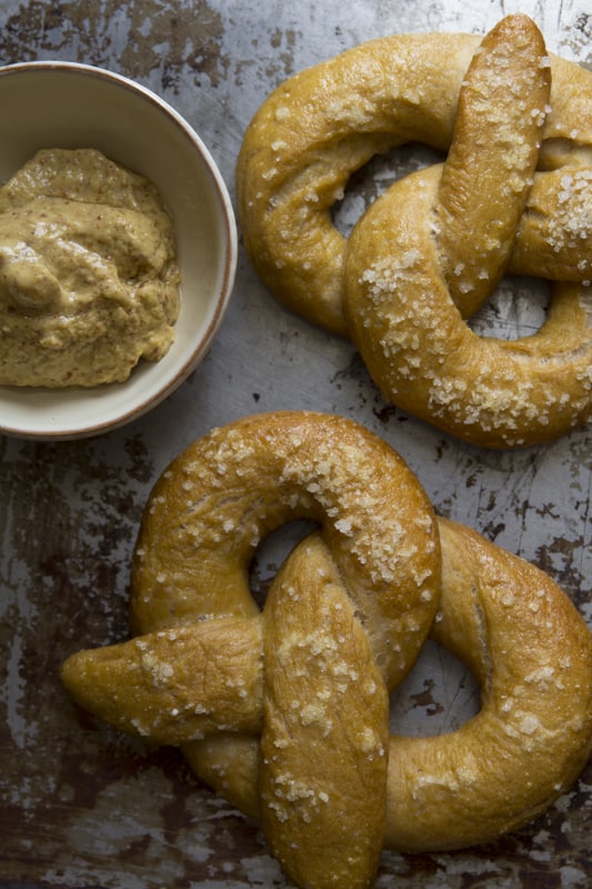 whole-wheat soft pretzels