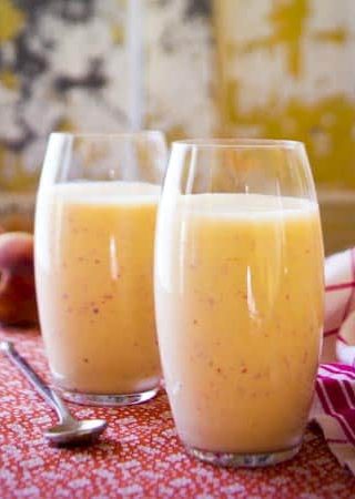 peach recovery smoothie