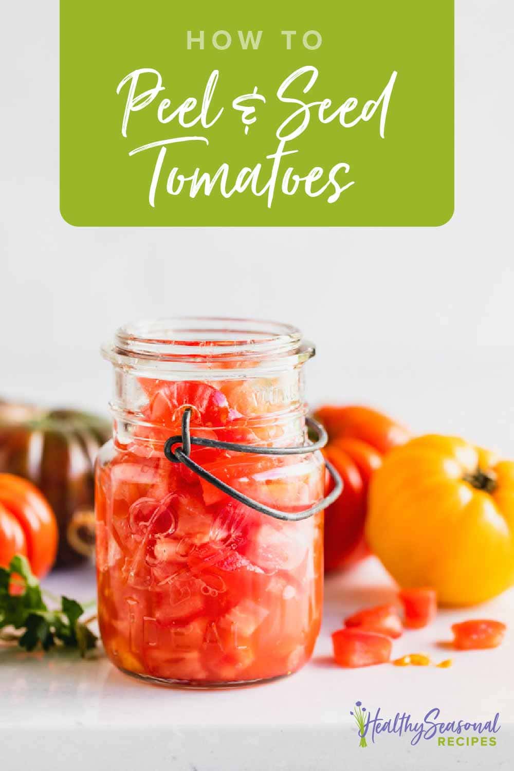 tomatoes in a jar