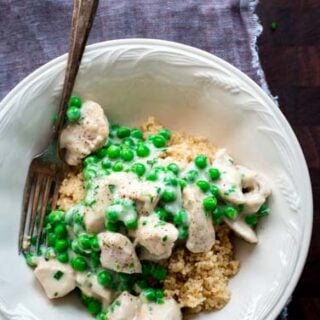 Creamy Chicken and Peas