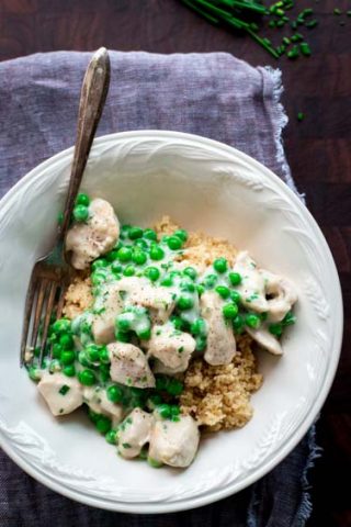 Creamy Chicken and Peas