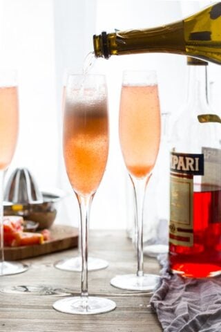 Grapefruit Champagne Cocktails