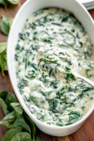 Creamed Spinach with Cheese - Healthy Seasonal Recipes