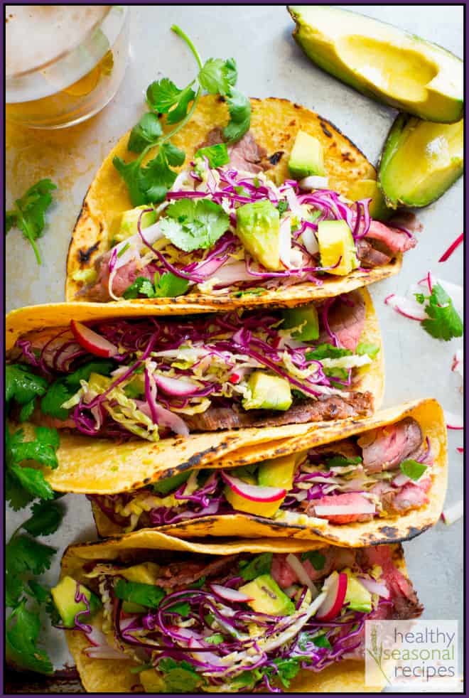 maple chipotle flank steak tacos Healthy Seasonal Recipes