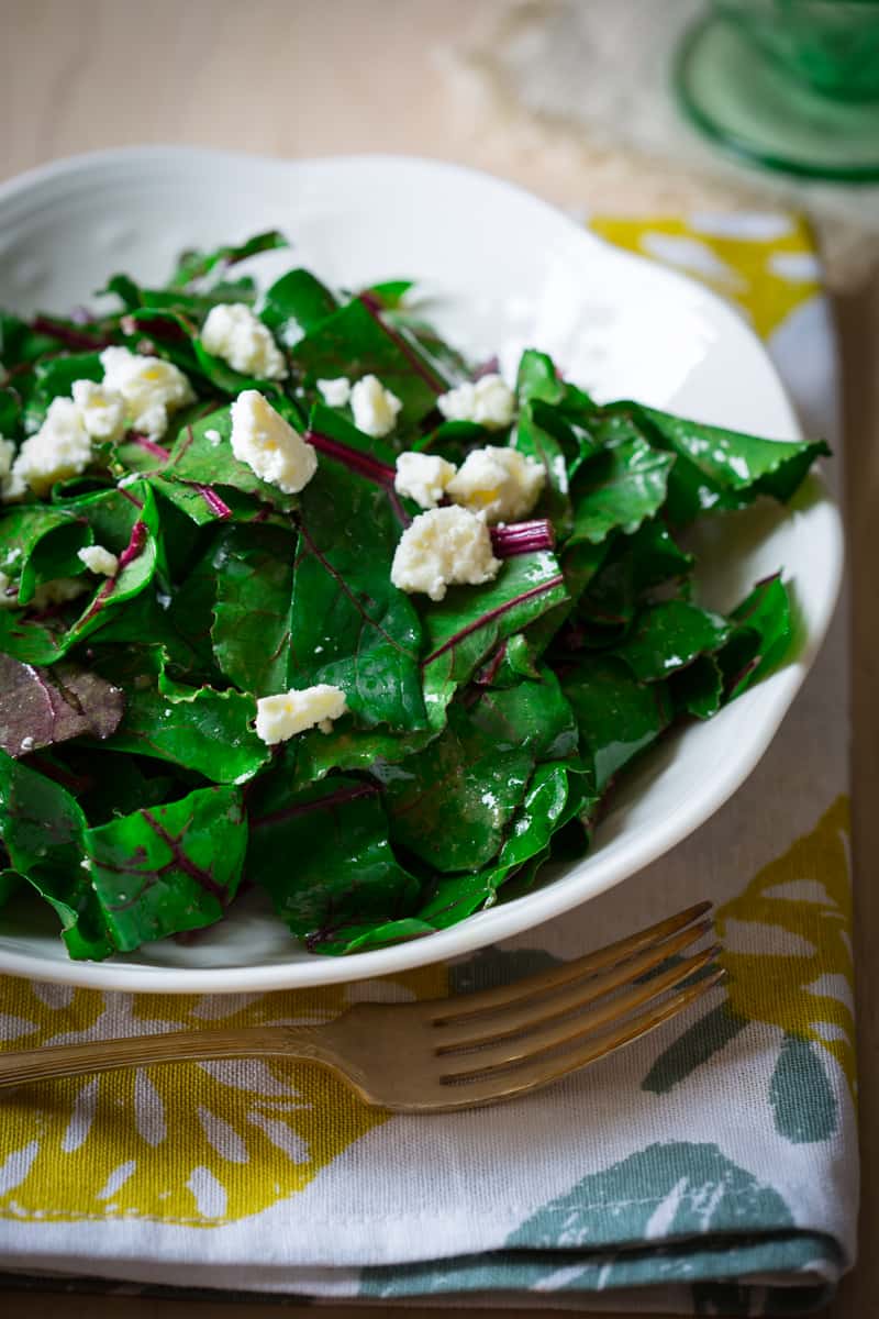 what to do with beet greens and a recipe for beet green salad with
