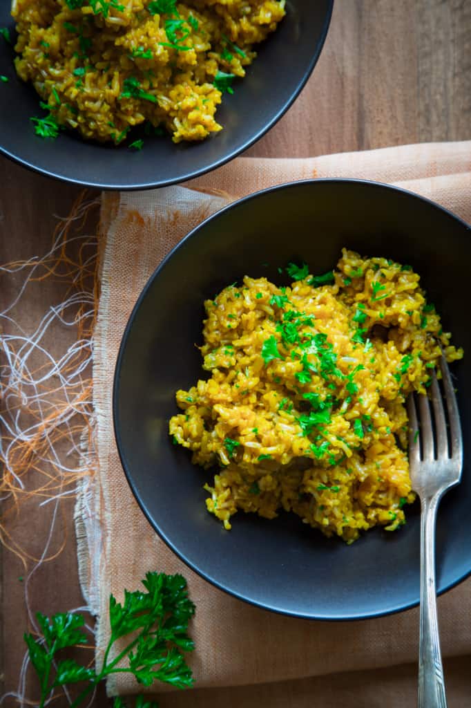 Simple Saffron Brown Rice Healthy Seasonal Recipes