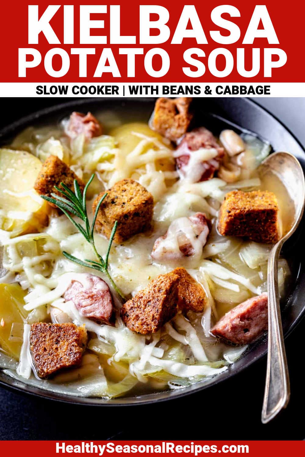 Slow Cooker Kielbasa & Cabbage Soup - Healthy Seasonal Recipes