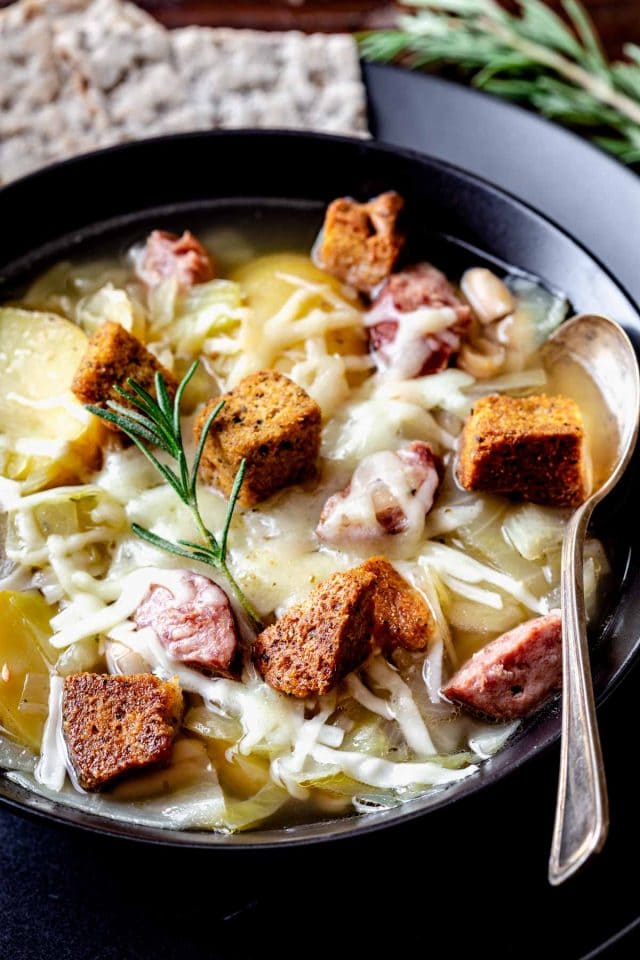 Slow Cooker Kielbasa & Cabbage Soup Healthy Seasonal Recipes