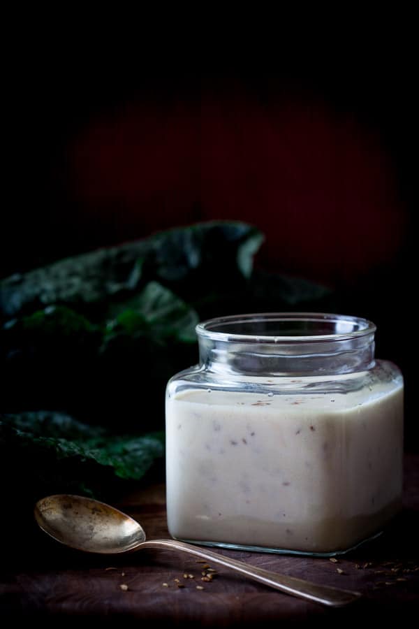 healthy Creamy yogurt cumin seed dressing 