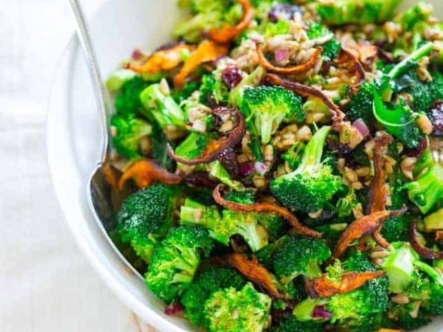 Broccoli Salad with Sweet Miso Dressing Broccoli Salad with Sweet Miso Dressing