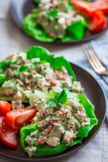 Mexican Chicken Salad Lettuce Cups | healthyseasonalrecipes.com #primal #saladmonth