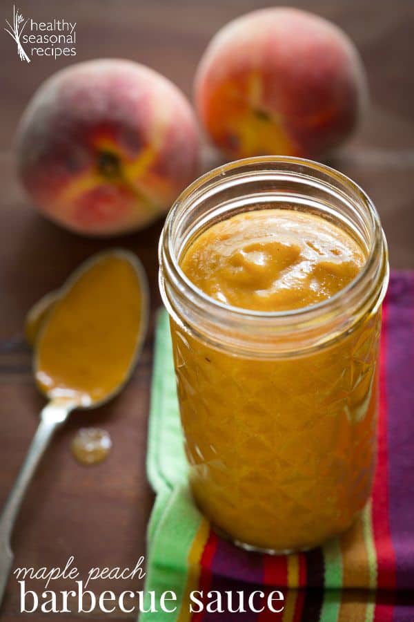 Maple Peach Barbecue Sauce | Healthy Seasonal Recipes | gluten-free + paleo
