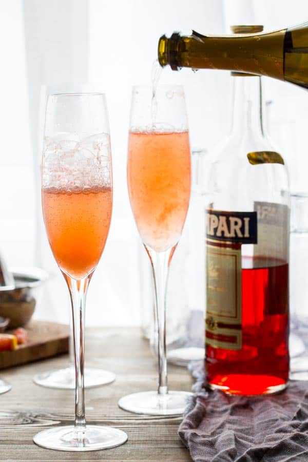 Sparkling Grapefruit Champagne Cocktail