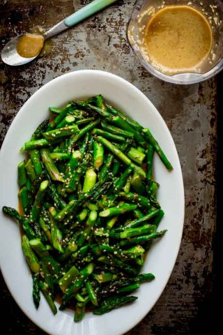 Sesame Roasted Asparagus Salad on Healthy Seasonal Recipes