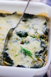 Get your greens at breakfast with this simple Chard and Egg Bake by Healthy Seasonal Recipes. Everyone will enjoy it since it’s covered in cheddar cheese and it’s gluten-free.