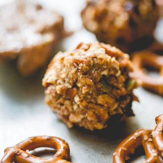 Peanut Butter Pretzel Energy Balls on Healthy Seasonal Recipes