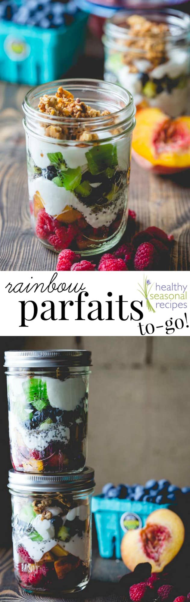 jar parfaits photo collage with text