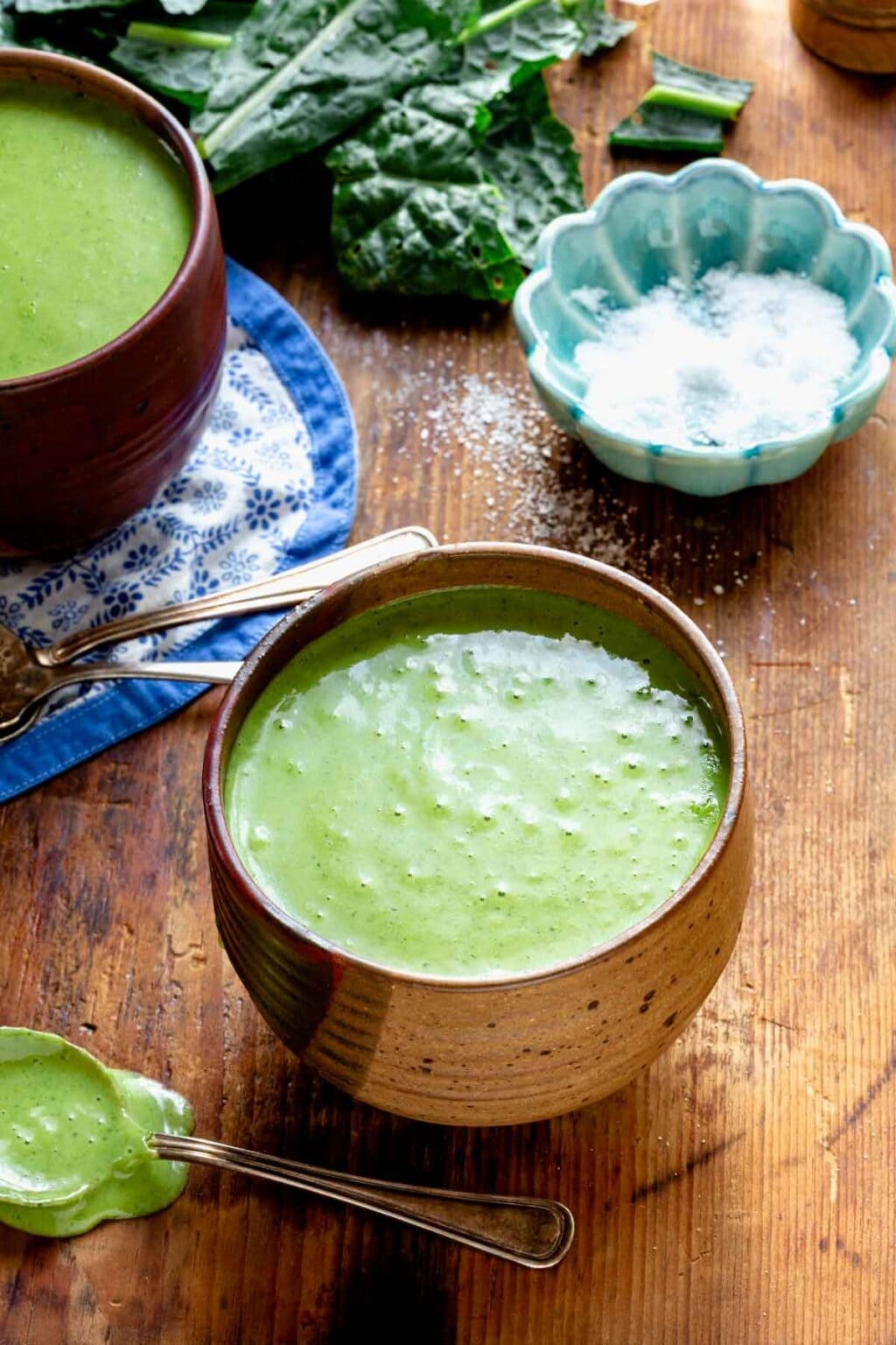 4 Ingredient Creamy Kale Cheddar Soup Healthy Seasonal Recipes
