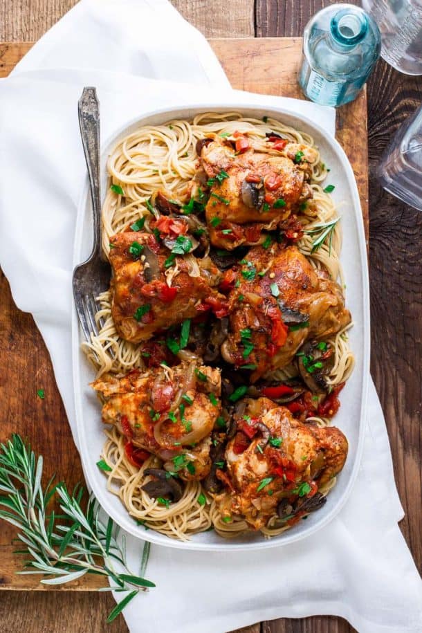 Easy Slow Cooker Chicken Cacciatore Healthy Seasonal Recipes