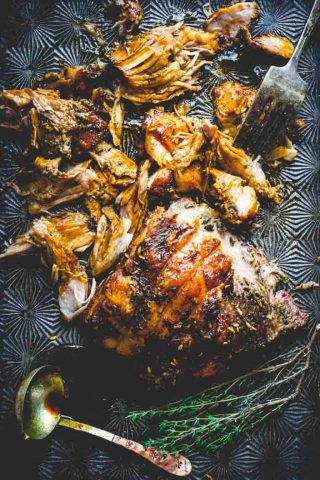 Slow Roasted Pork Shoulder with Fennel, Lemon and Rosemary | Entree | Dinner | Entertaining | Italian | Healthy Seasonal Recipes | Katie Webster