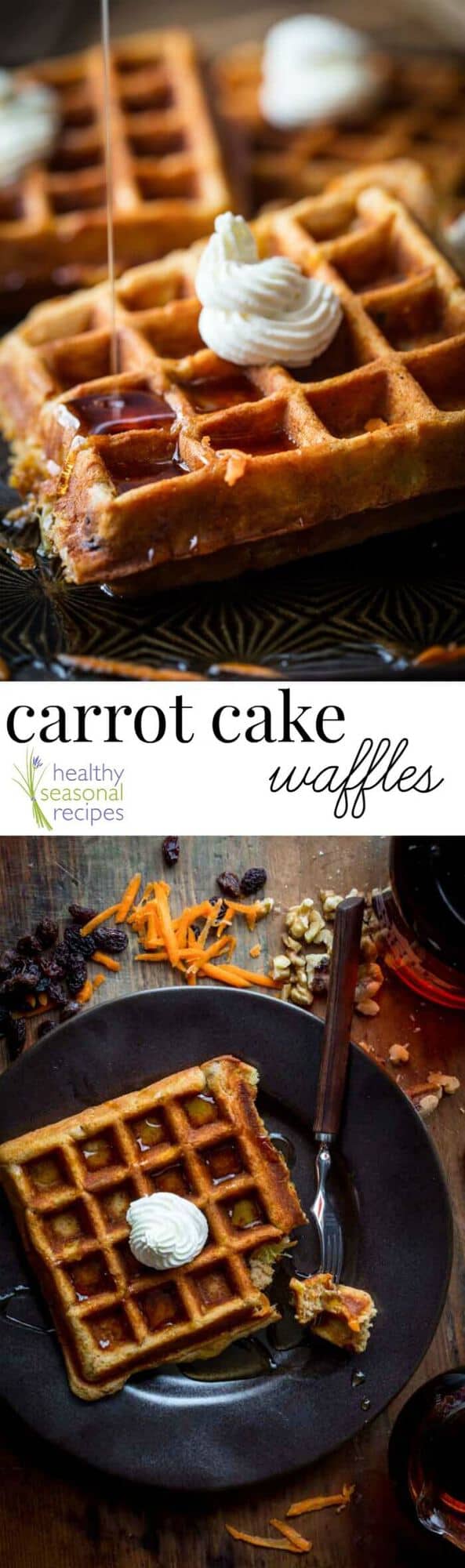 Carrot Cake photo collage with text overlay