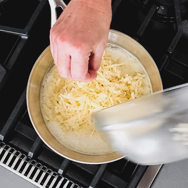 add cheese to sauce
