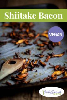 sheet pan of vegan shittake bacon