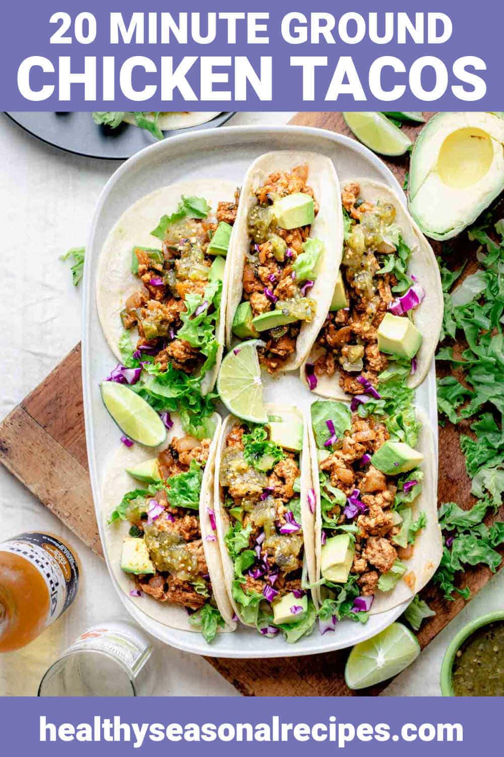 Ground Chicken Tacos Recipe Healthy 20 Minute Ground Chicken Tacos with Poblanos - Healthy Seasonal Recipes