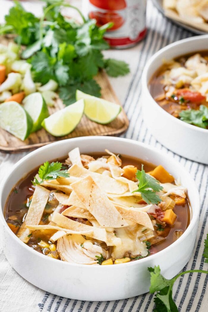 Slow Cooker Chicken Tortilla Soup Healthy Seasonal Recipes