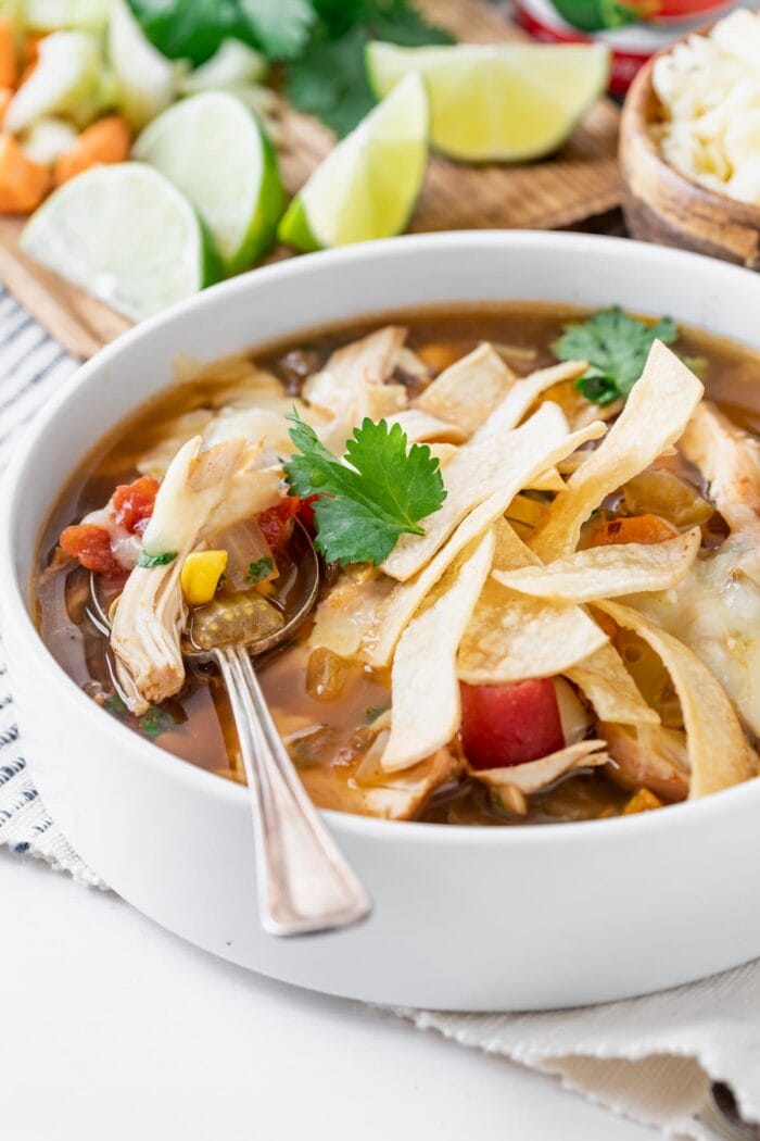 Slow Cooker Chicken Tortilla Soup Healthy Seasonal Recipes