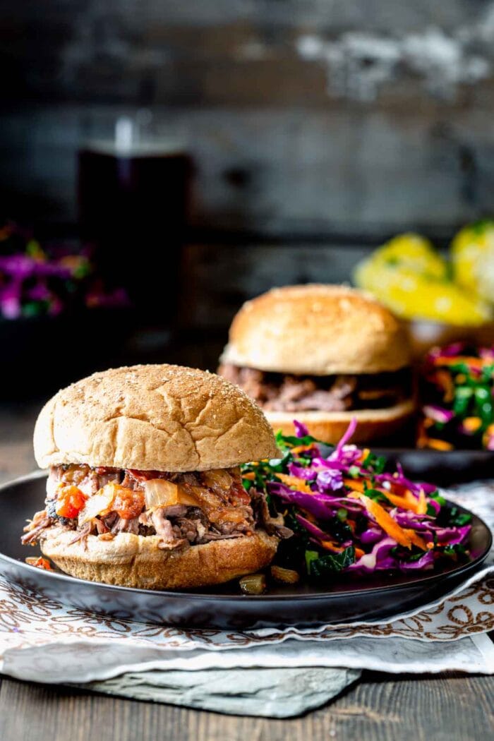Slow-Cooker Barbecue Pulled Beef - Healthy Seasonal Recipes