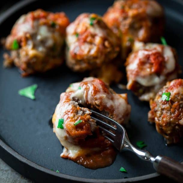 Baked Meatball Parmesan Healthy Seasonal Recipes