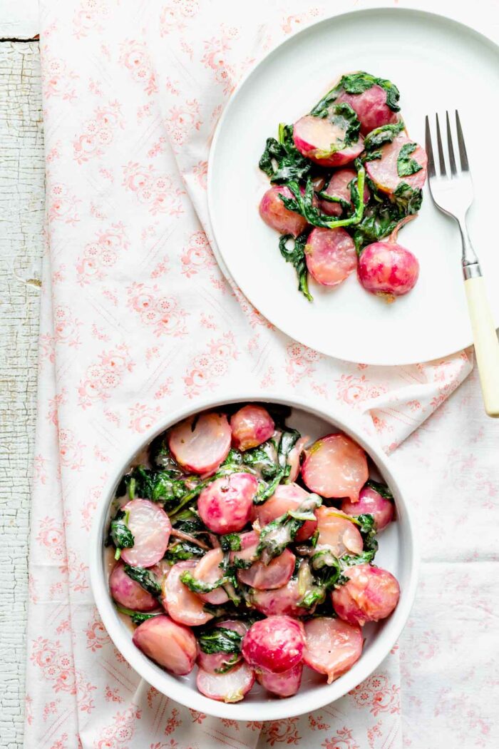 Cooked Radishes In Miso Butter Healthy Seasonal Recipes