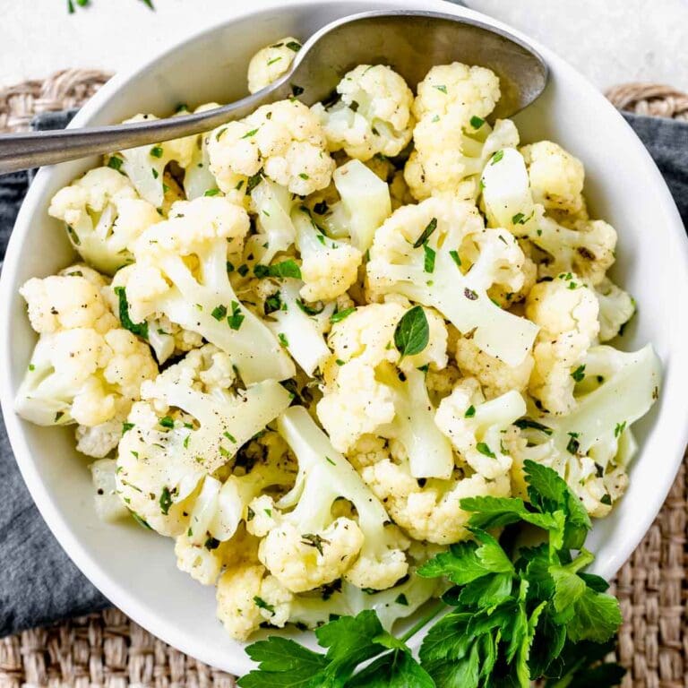 Simple Steamed Cauliflower with Herbs Healthy Seasonal Recipes