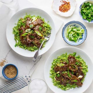 These Grain-free Mongolian Beef and Broccoli Bowls are a delicious dinner you can whip up for your family in no time! #glutenfree #paleo #grainfree #weeknightdinner | Healthy Seasonal Recipes