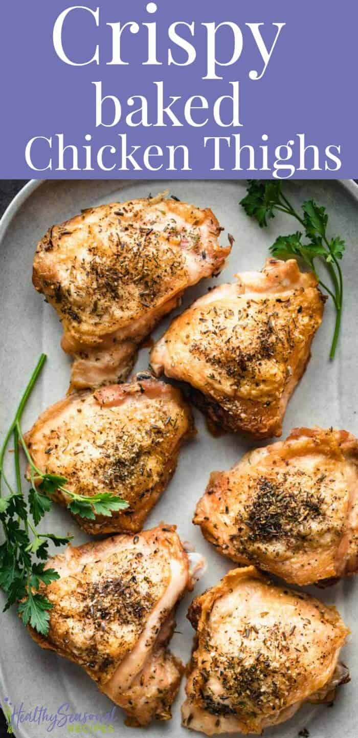 A close up of food, with Chicken thighs