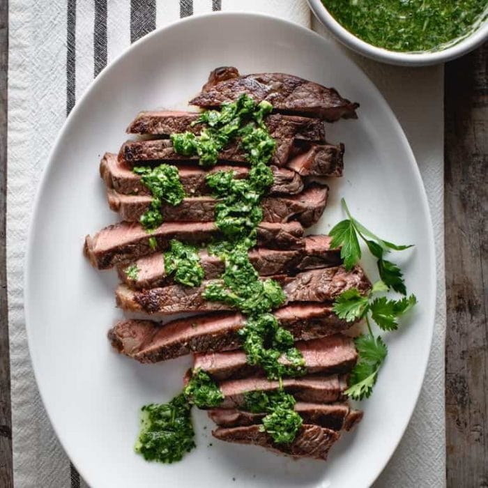 Grilled Sirloin Steak with Chimichurri Healthy Seasonal Recipes